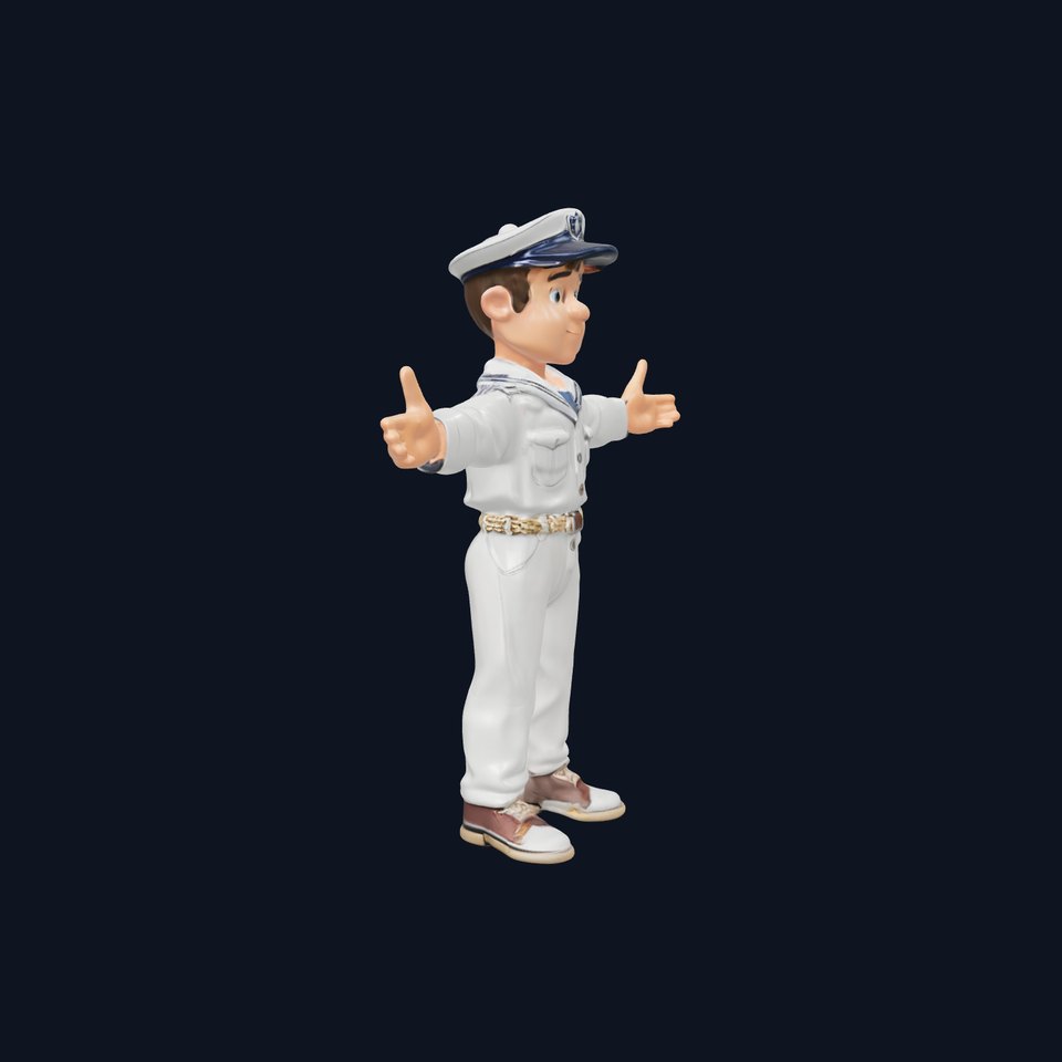 Sailor Boy Character Model  Rigged and Animated